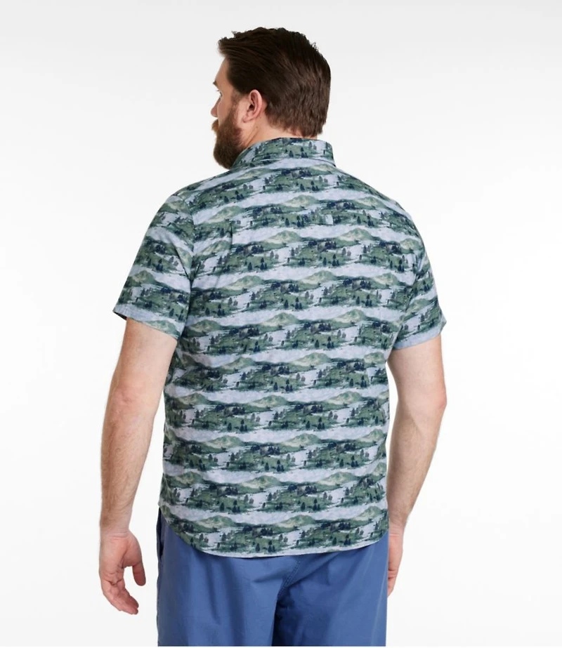 Men's Stonecoast Hemp Shirt, Short-Sleeve, Slightly Fitted Untucked Fit