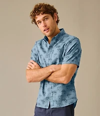 Men's Stonecoast Hemp Shirt, Short-Sleeve, Slightly Fitted Untucked Fit