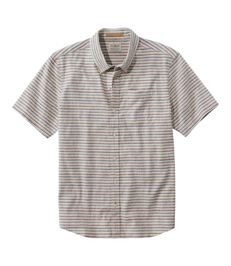 Men's Stonecoast Hemp Shirt, Short-Sleeve, Slightly Fitted Untucked Fit