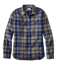 Women's Scotch Plaid Flannel Shirt, Boyfriend