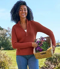 Women's Mariner Shaker Sweater, Quarter-Zip