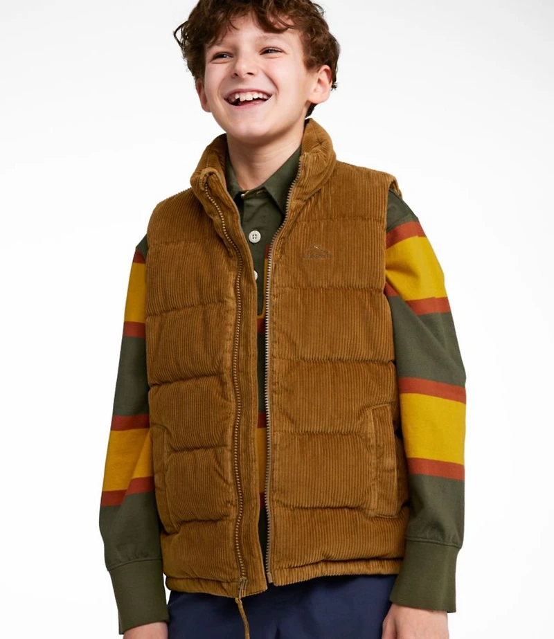 Kids' Bean's Down Corduroy Vest