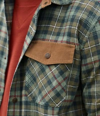 Men's Scotch Plaid Flannel Shirt, Snap-Front, Slightly Fitted Untucked Fit