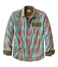 Men's Scotch Plaid Flannel Shirt, Snap-Front, Slightly Fitted Untucked Fit