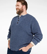 Men's L.L.Bean Organic Cotton Waffle Sweater, Henley