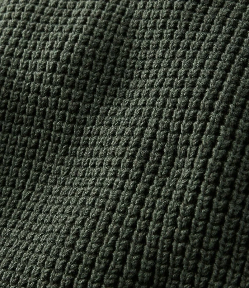 Men's L.L.Bean Organic Cotton Waffle Sweater, Henley