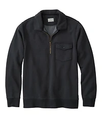 Men's Sunwashed Sweatshirt, Quarter-Zip Polo, Long-Sleeve