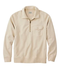 Men's Sunwashed Sweatshirt, Quarter-Zip Polo, Long-Sleeve