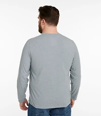 Men's Comfort Stretch Performance® Pima Tee, Long-Sleeve Henley