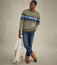 Men's Essential Merino Sweaters, Crewneck, Pattern