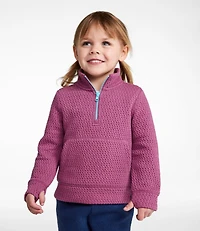 Toddlers' Ridgeknit Pullover, Quarter-Zip
