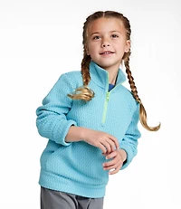 Kids' Ridgeknit Pullover, Quarter-Zip