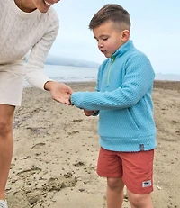 Kids' Ridgeknit Pullover, Glow-in-the-Dark Quarter-Zip