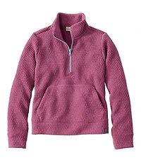 Kids' Ridgeknit Pullover, Glow-in-the-Dark Quarter-Zip