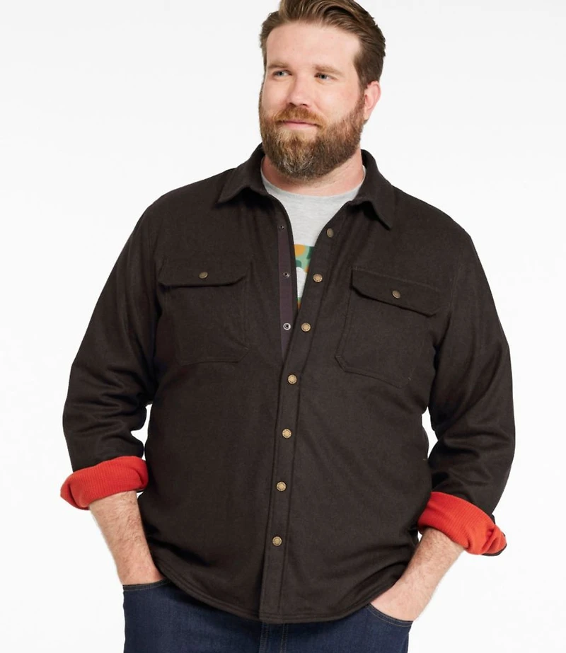 Men's Maine Guide Lightweight Lined Wool Field Shirt