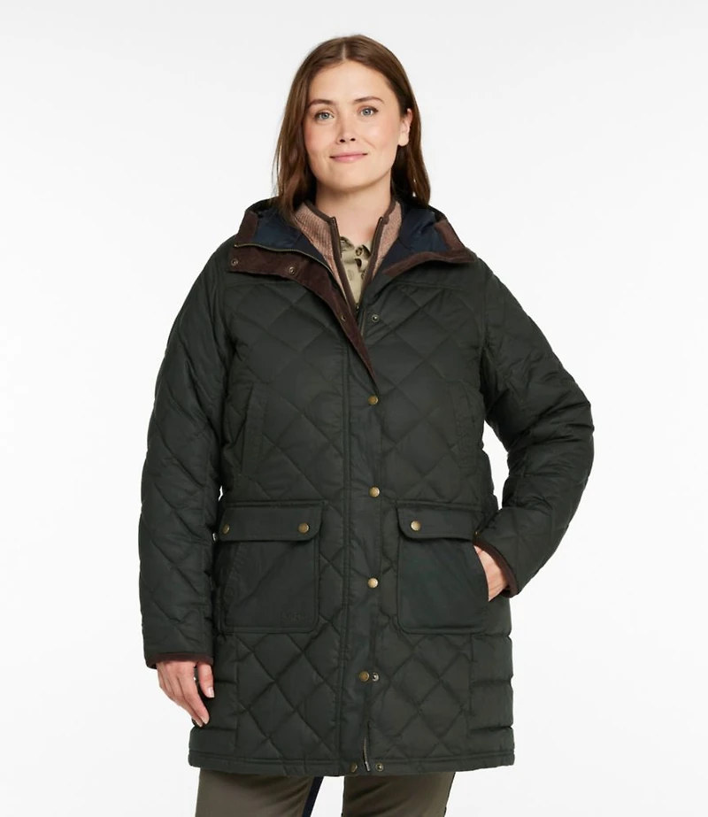 Women's Upcountry Waxed Down Hooded Coat