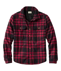 Men's Maine Guide Lightweight Lined Wool Field Shirt, Plaid