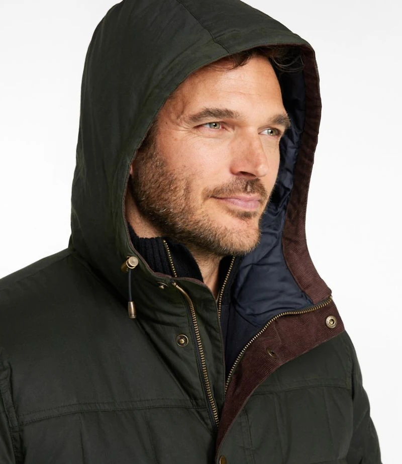 Men's Upcountry Waxed Down Hooded Jacket