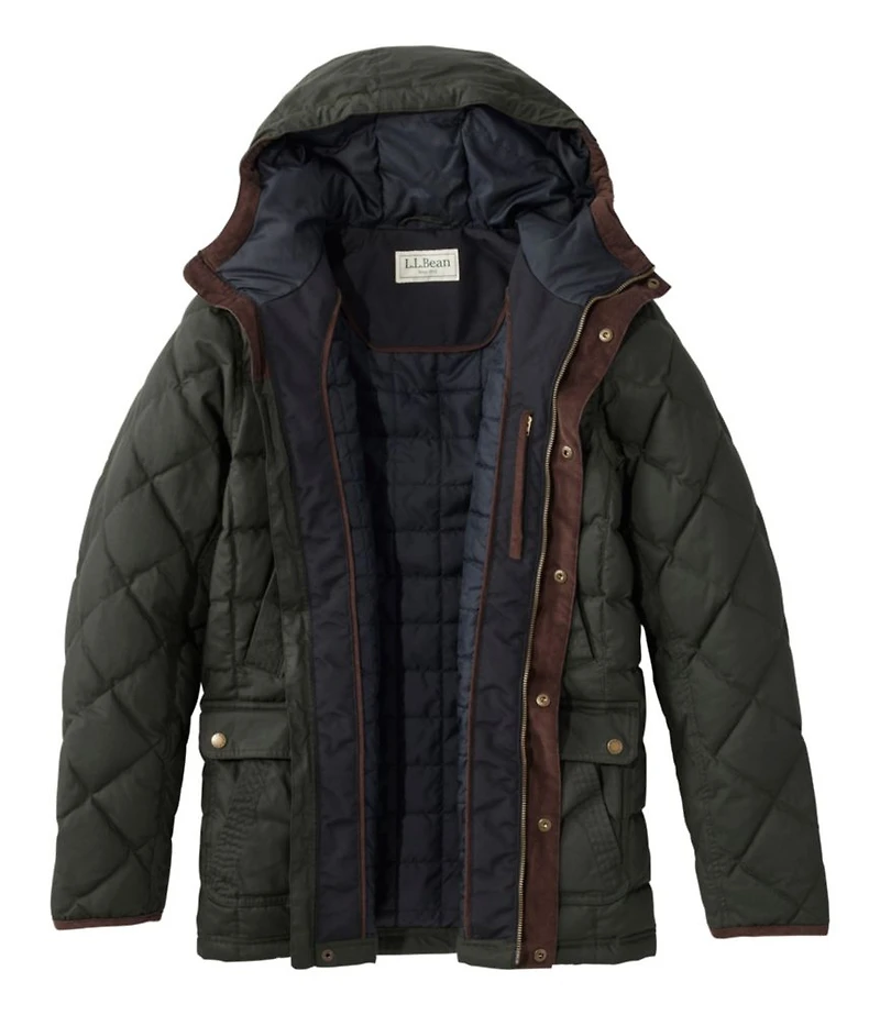 Men's Upcountry Waxed Down Hooded Jacket