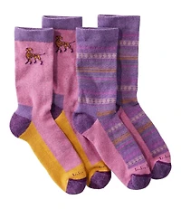 Adults' Wicked Soft Cotton Socks, Novelty 2-Pack