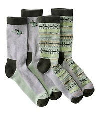 Adults' Wicked Soft Cotton Sock, Novelty Two Pack