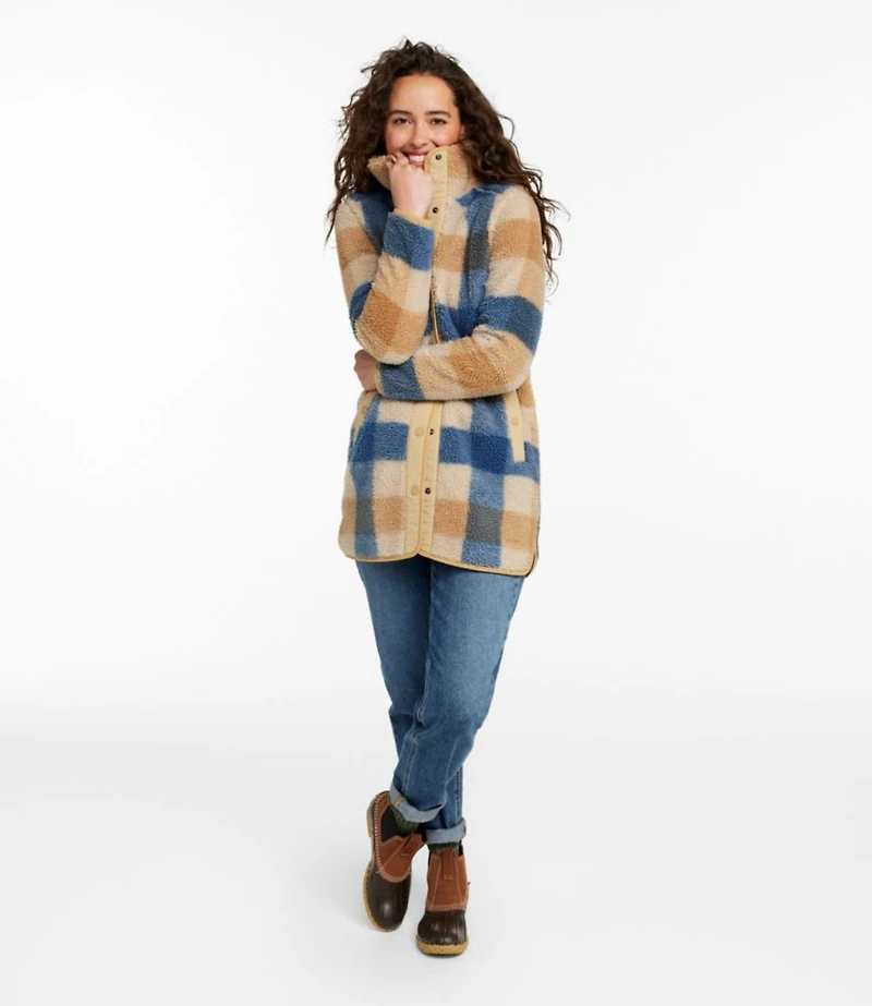 Women's Bean's Sherpa Fleece Coat, Print
