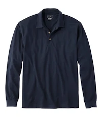 Men's Carefree Unshrinkable Polo, Long-Sleeve, Without Pocket