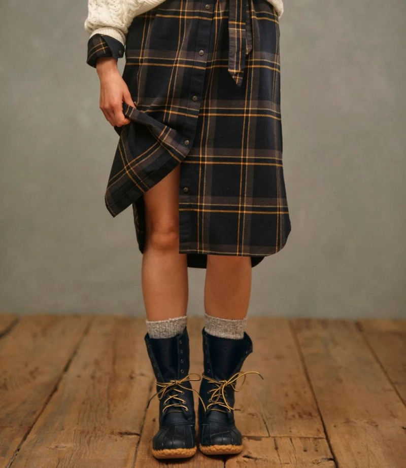 Women's Signature Camp Flannel Midi Dress