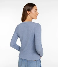 Women's Signature Premium Thermal Tops, Long-Sleeve Henley Shirt