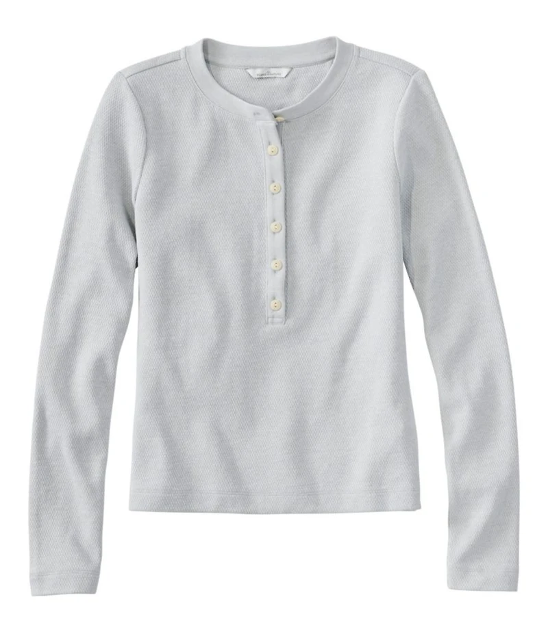 Women's Signature Premium Thermal Tops, Long-Sleeve Henley Shirt