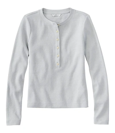 Women's Signature Premium Thermal Tops, Long-Sleeve Henley Shirt