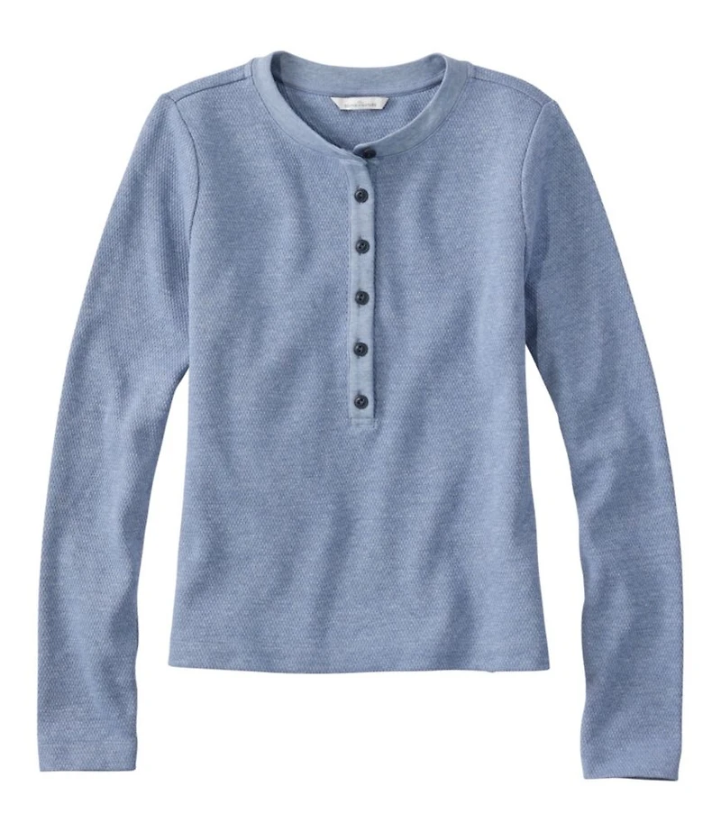 Women's Signature Premium Thermal Tops, Long-Sleeve Henley Shirt