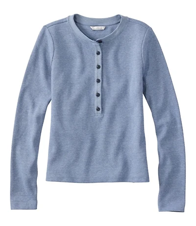 Women's Signature Premium Thermal Tops, Long-Sleeve Henley Shirt