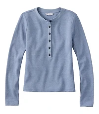 Women's Signature Premium Thermal Tops, Long-Sleeve Henley Shirt
