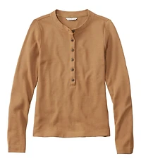 Women's Signature Premium Thermal Tops, Long-Sleeve Henley Shirt