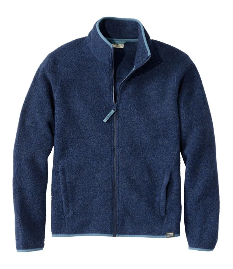 Men's All Season Wool Fleece Full-Zip Sweater