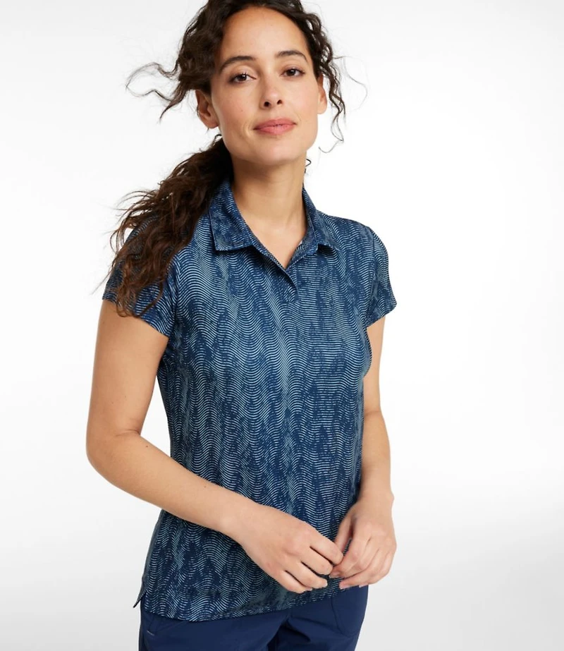 Women's Access Polo, Short-Sleeve Print