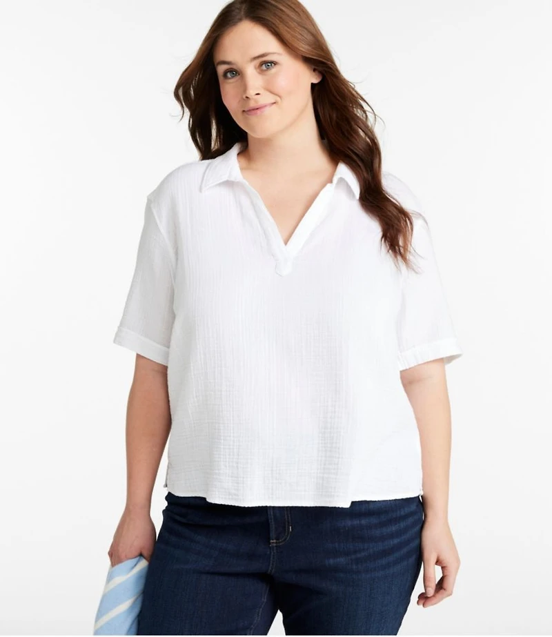 Women's Cloud Gauze Shirt, Polo