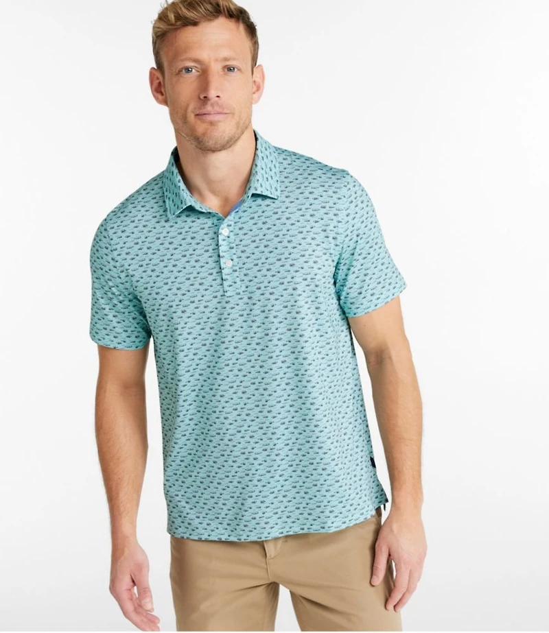 Men's Comfort Stretch Performance® Party Polo, Slightly Fitted, Short-Sleeve