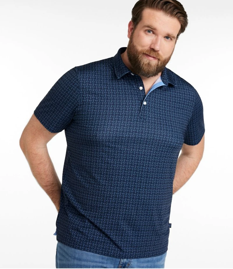 Men's Comfort Stretch Performance® Party Polo, Slightly Fitted, Short-Sleeve