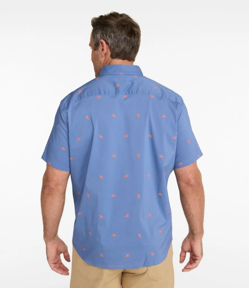 Men's Comfort Stretch Performance® Shirt, Short-Sleeve, Slightly Fitted Untucked Fit