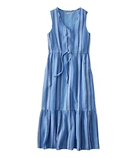 Women's Cloud Gauze Midi Dress, Stripe