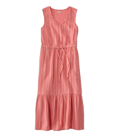 Women's Cloud Gauze Midi Dress, Stripe