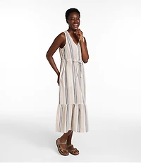 Women's Cloud Gauze Midi Dress, Stripe