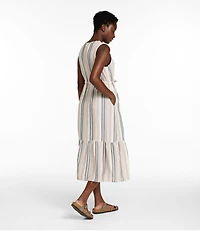 Women's Cloud Gauze Midi Dress, Stripe