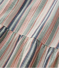 Women's Cloud Gauze Midi Dress, Stripe