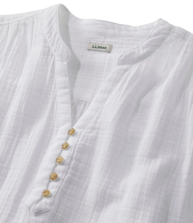 Women's Cloud Gauze Short-Sleeve Shift Dress