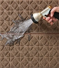 Everyspace Recycled Waterhog Mat, Stair Treads, Set of Four, Tiles