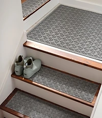 Everyspace Recycled Waterhog Mat, Stair Treads, Set of Four, Tiles
