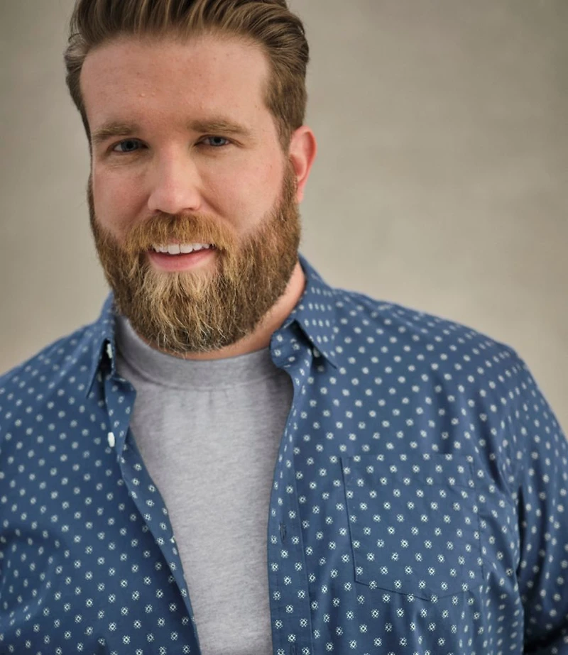 Men's Comfort Stretch Performance® Shirt, Long-Sleeve, Slightly Fitted Untucked Fit, Print